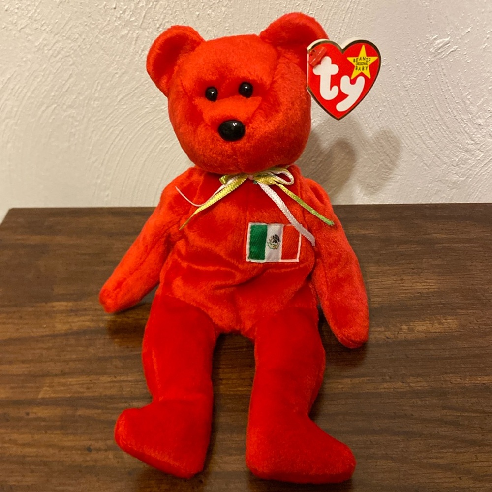 💜 5/$16 💜 NWT 1999 Osito Beanie Baby with